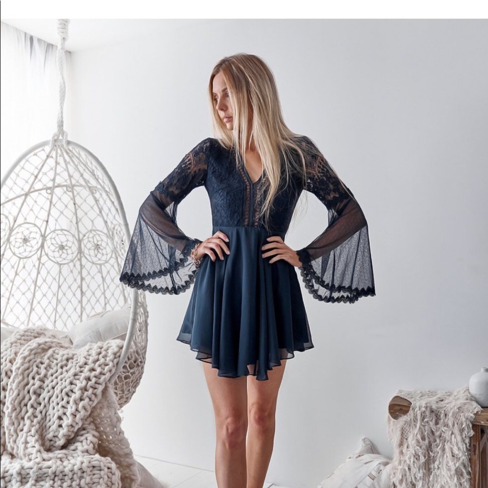 Navy blue Bethany dress by two sisters size small